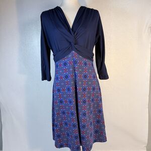 Title Nine sz M Twist Front Jersey Dress